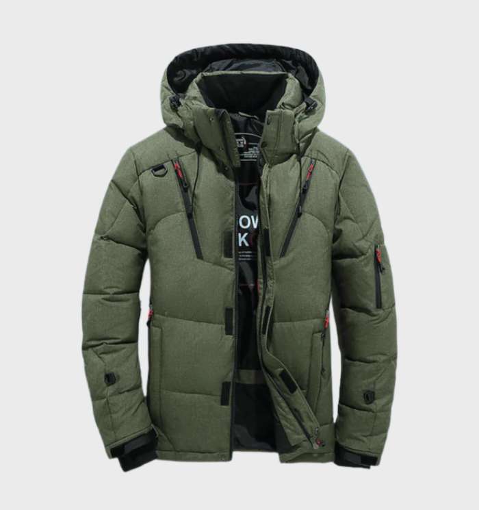 Abrigo parka de invierno de gran grosor, impermeable y resistente al viento