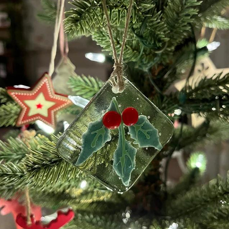 Adorno de vidrio para el árbol de Navidad