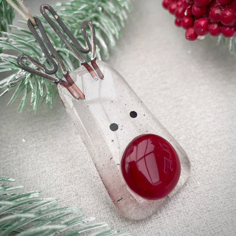 Adorno de vidrio para el árbol de Navidad
