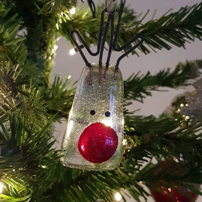 Adorno de vidrio para el árbol de Navidad