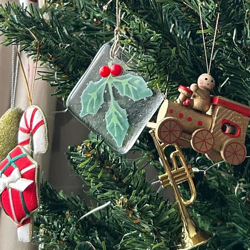 Adorno de vidrio para el árbol de Navidad