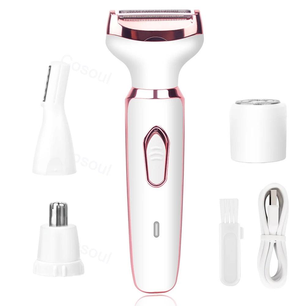 Afeitadora eléctrica para mujer 4 en 1
