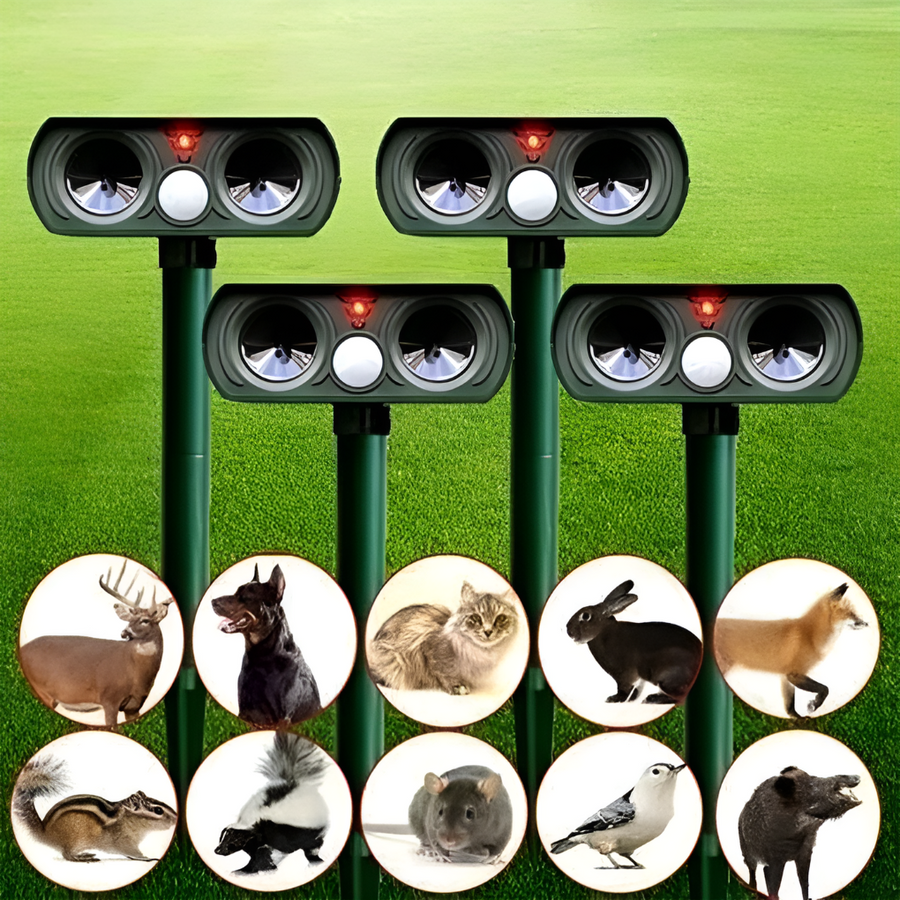 Ahuyentador Solar de Animales y Plagas por Infrarrojos
