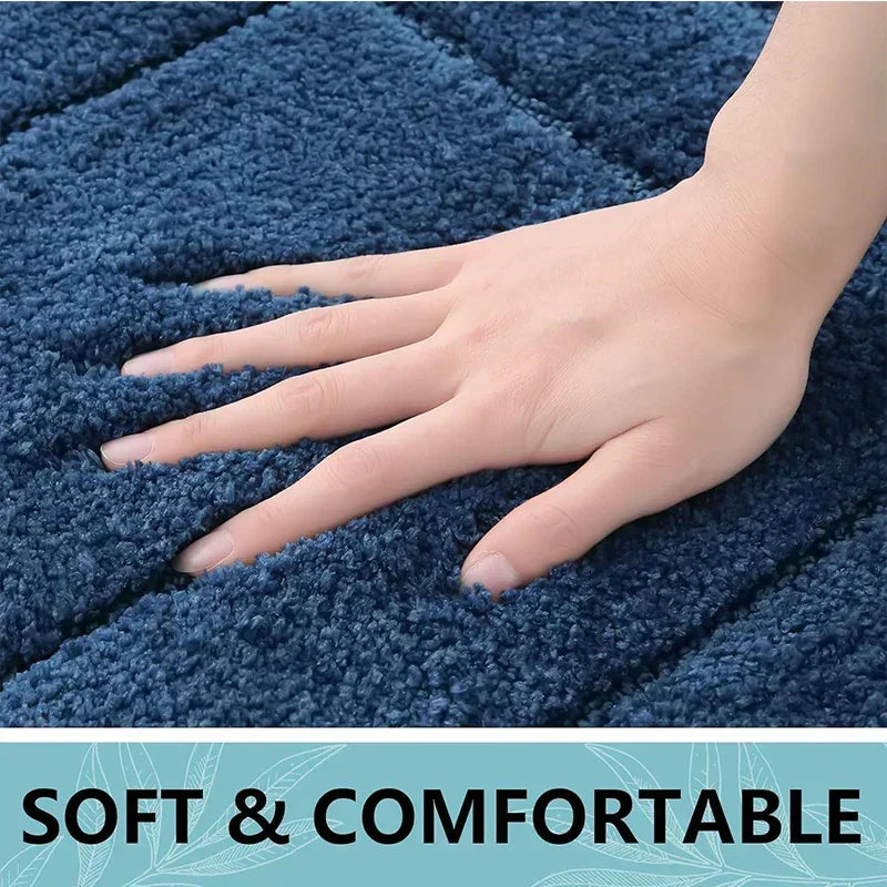 Alfombrilla de Baño Antideslizante de Microfibra – Alfombrilla de Baño de Doble Capa, Absorbente, Suave y Cómoda