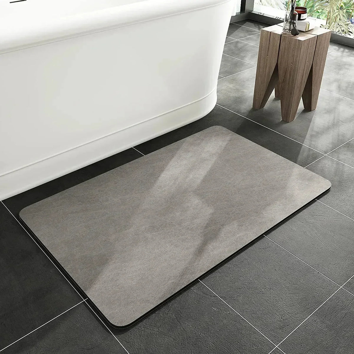 Alfombrilla de baño de tierra de diatomeas