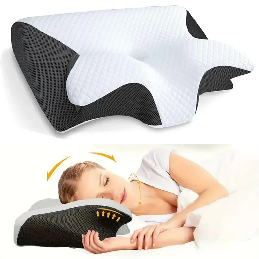 Almohada cervical de espuma viscoelástica – Sueño reparador y sin dolor