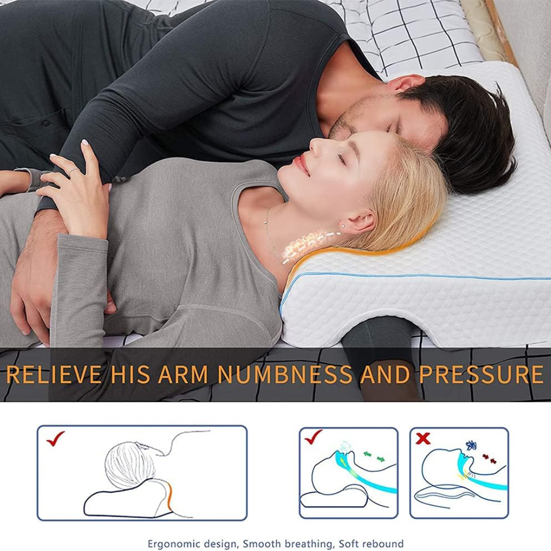 Almohada de Alivio de Hombros con Gel Inyectado para un Sueño Óptimo