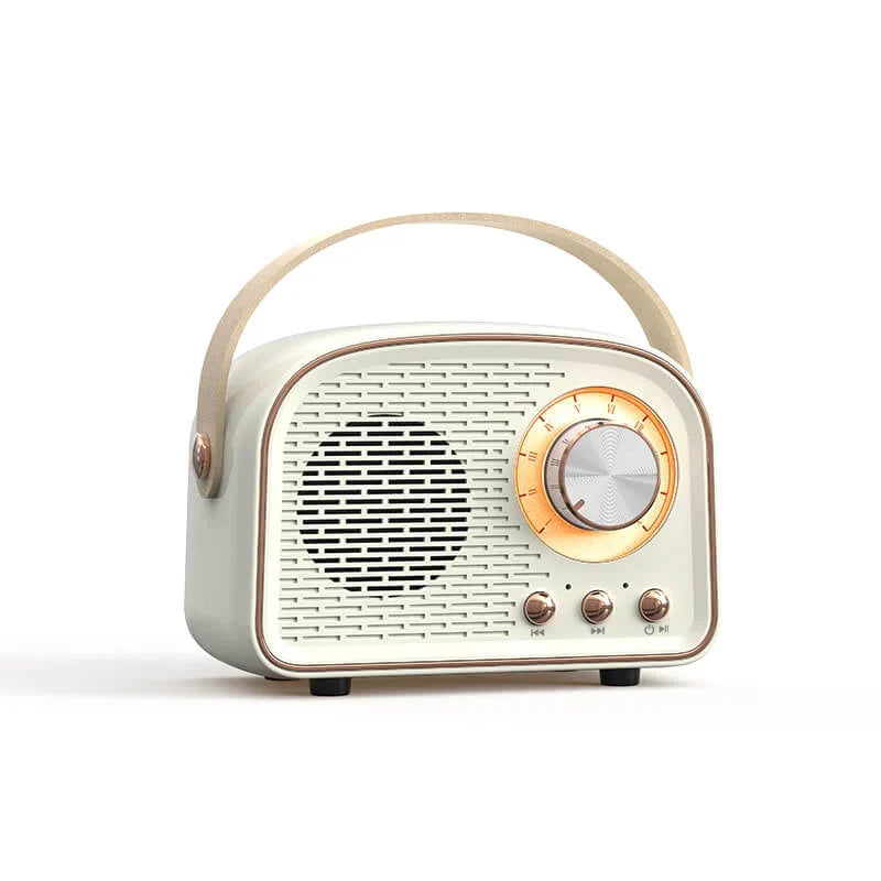 Altavoz Bluetooth - Altavoz Inalámbrico Retro con Radio FM