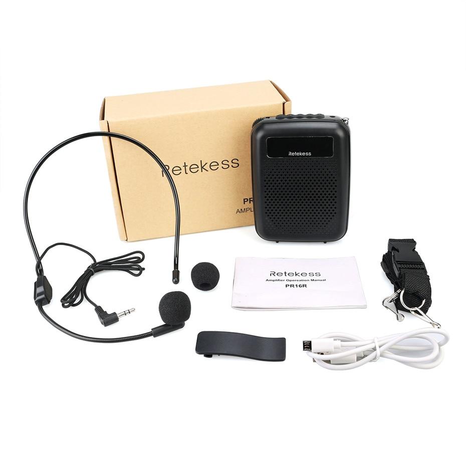 Amplificador de voz portátil – Sonido nítido para enseñanza y reuniones