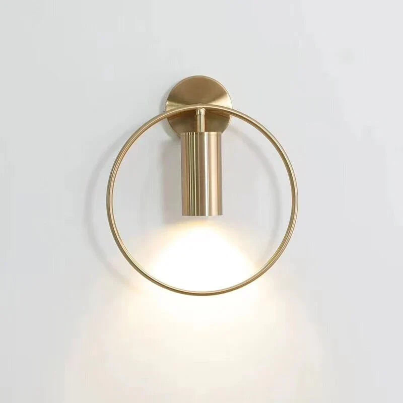 Aplique de pared | Diseño nórdico minimalista en dorado
