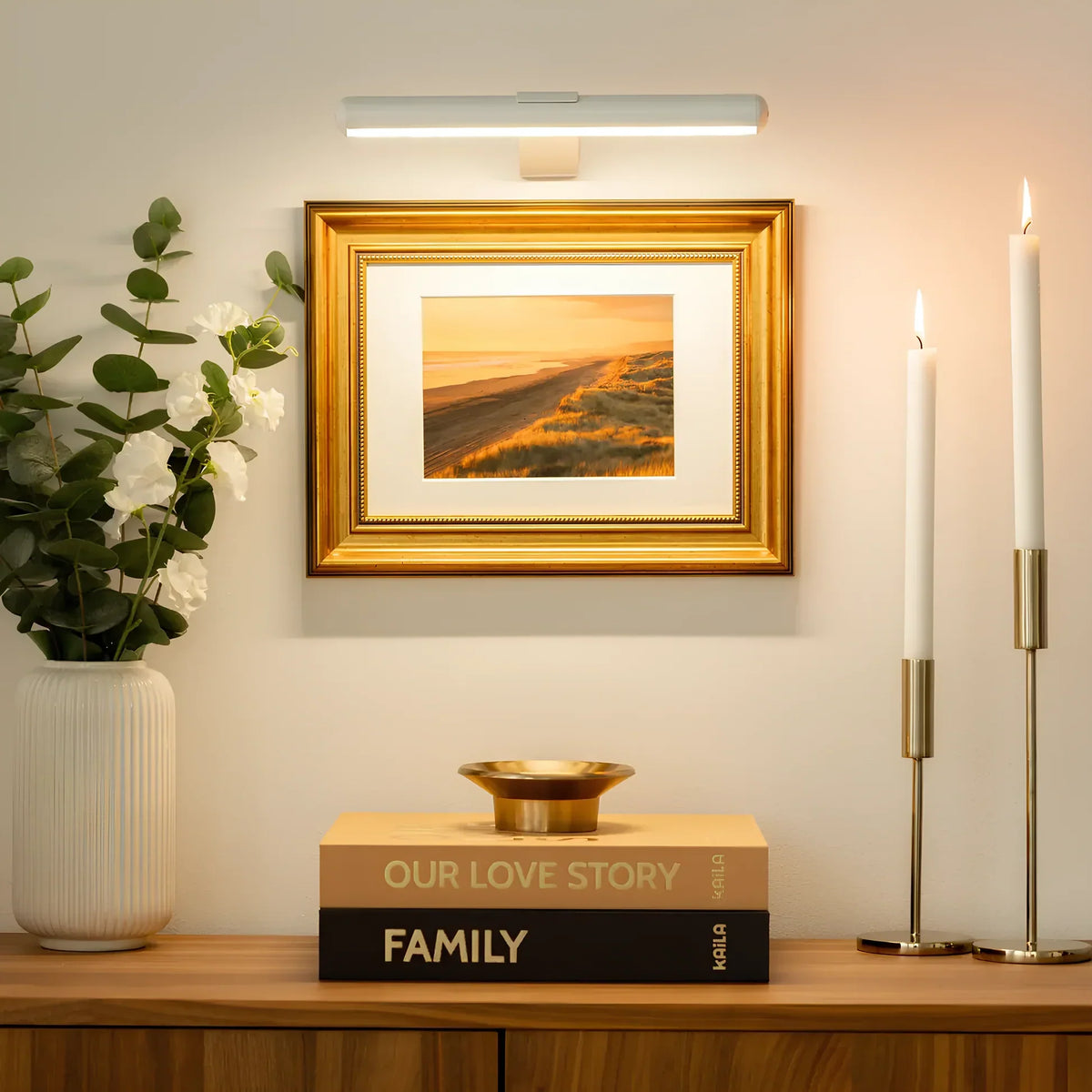 Aplique de pared – Iluminación LED inalámbrica para cuadros con función regulable
