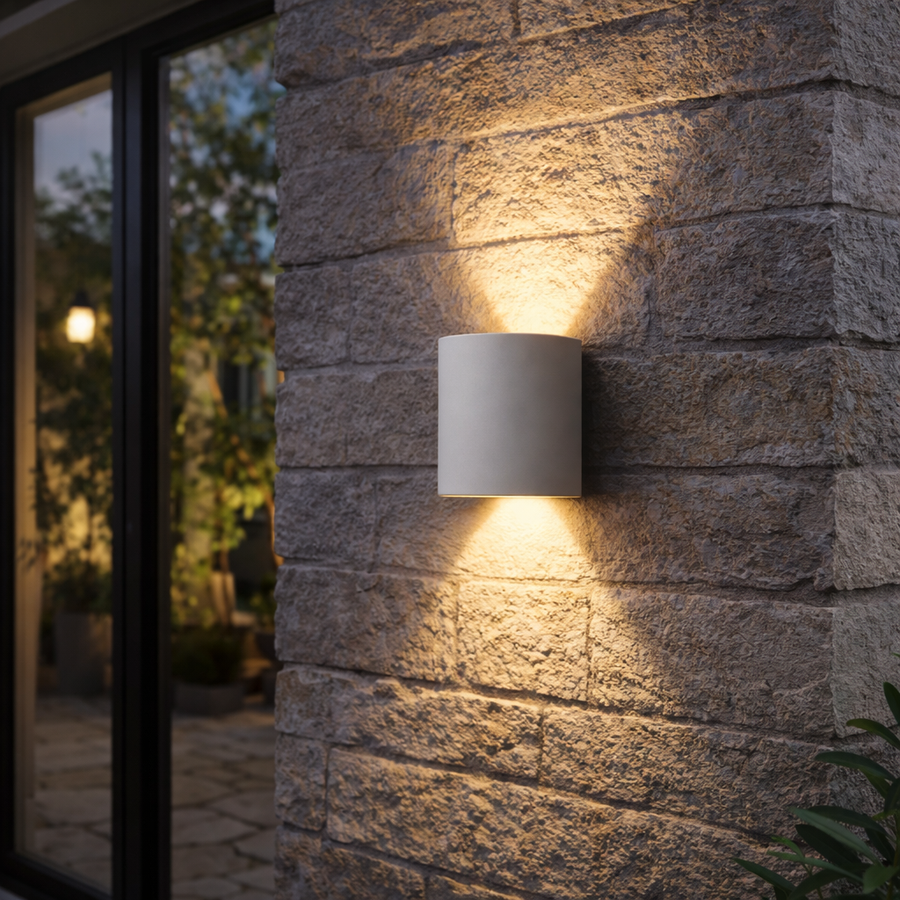Aplique de Pared LED Minimalista con Iluminación Superior e Inferior para Interior y Exterior