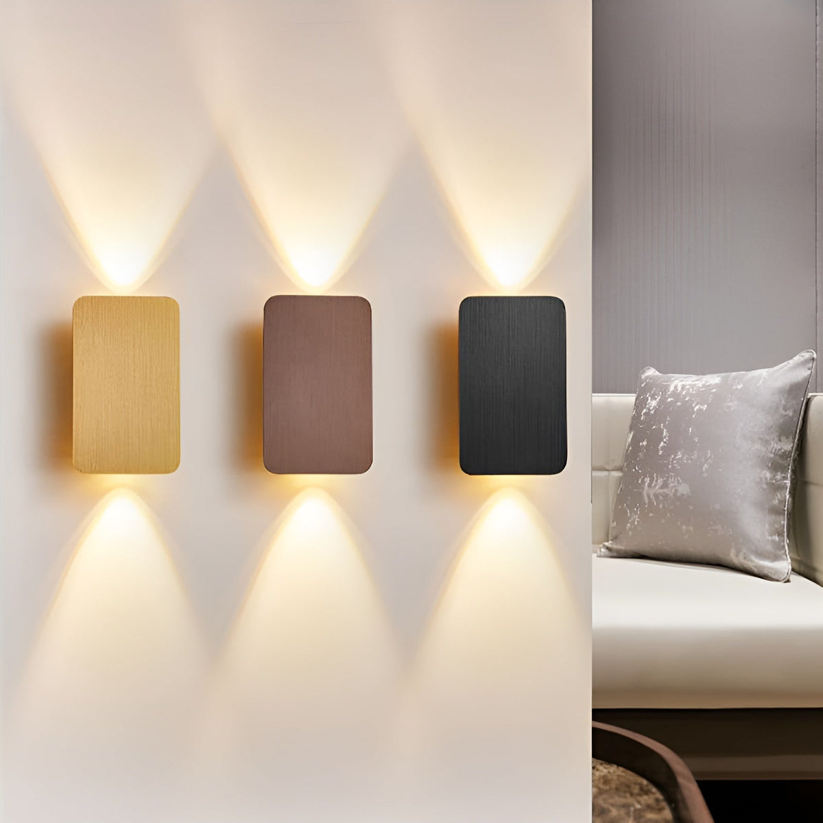 Aplique de pared LED moderno de diseño minimalista para salón y pasillo