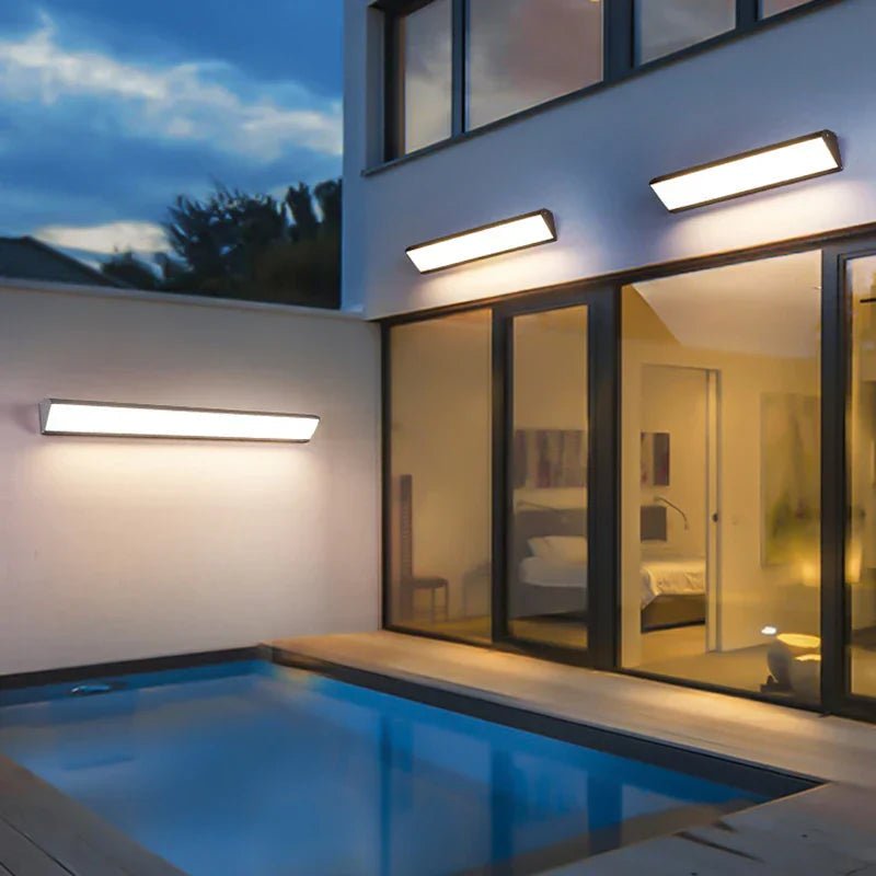 Aplique de pared LED resistente a la intemperie para iluminación exterior
