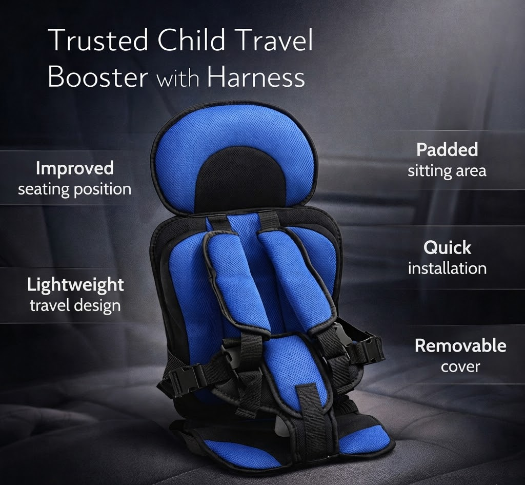 Asiento elevador infantil y cojín de viaje de seguridad
