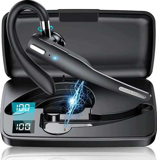 Auricular Bluetooth Profesional con Cancelación de Ruido y Diseño Ergonómico