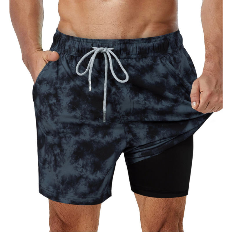 Bañador tipo shorts 2 en 1 para hombre