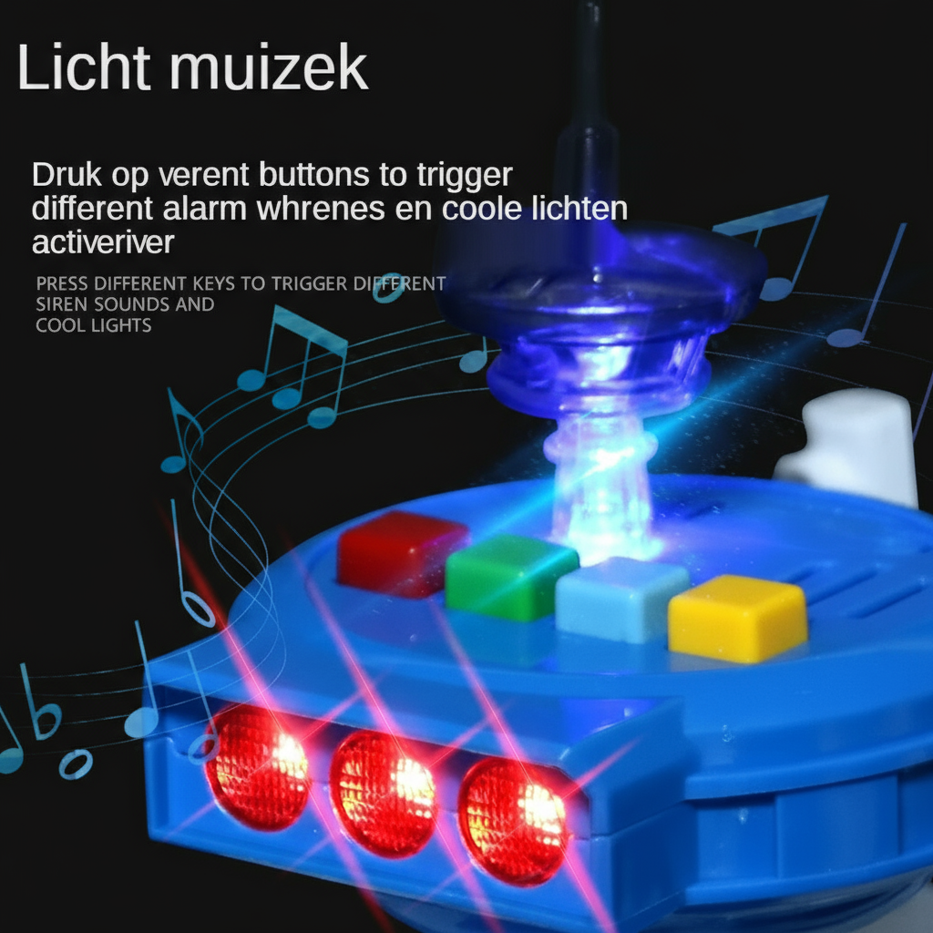 Barco de juguete interactivo y musical para niños con luces y sonidos