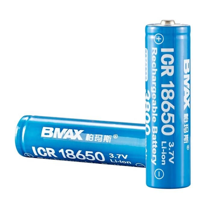 Baterías recargables universales 18650 de iones de litio de 3,7 V (paquete de 2)