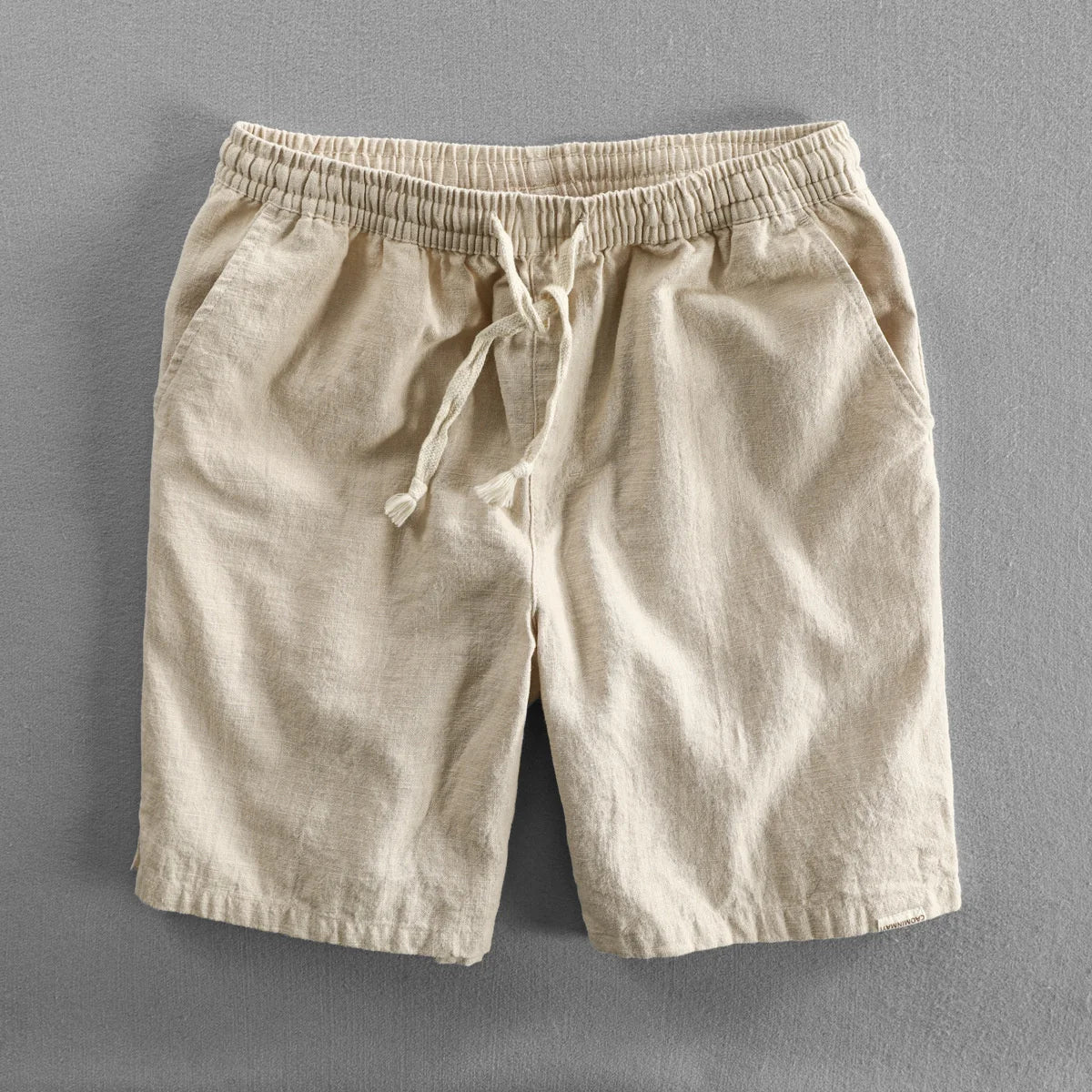 Bermuda casual para hombre con cintura elástica