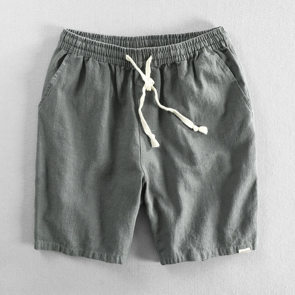 Bermuda casual para hombre con cintura elástica