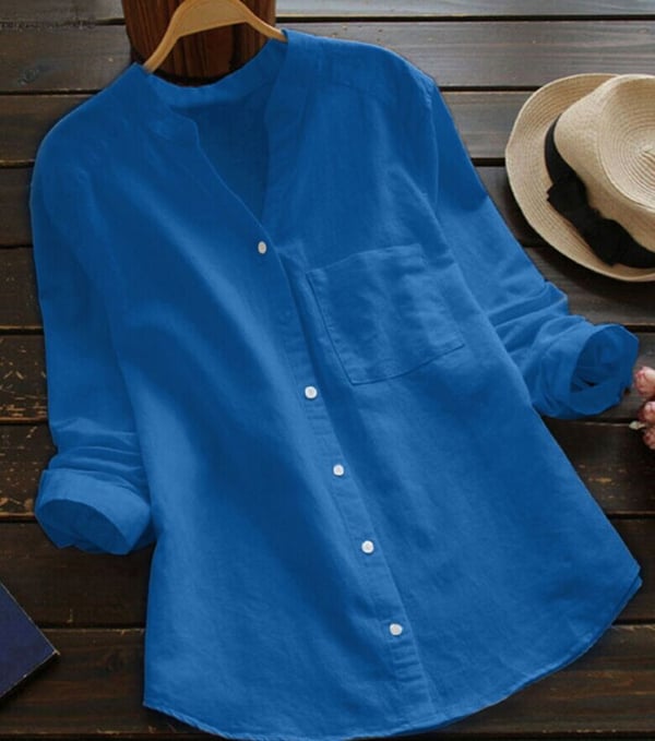 Blusa de algodón corte holgado
