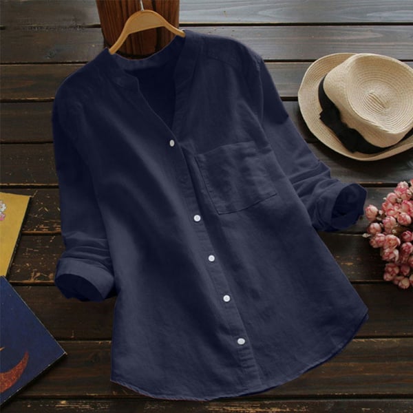 Blusa de algodón corte holgado