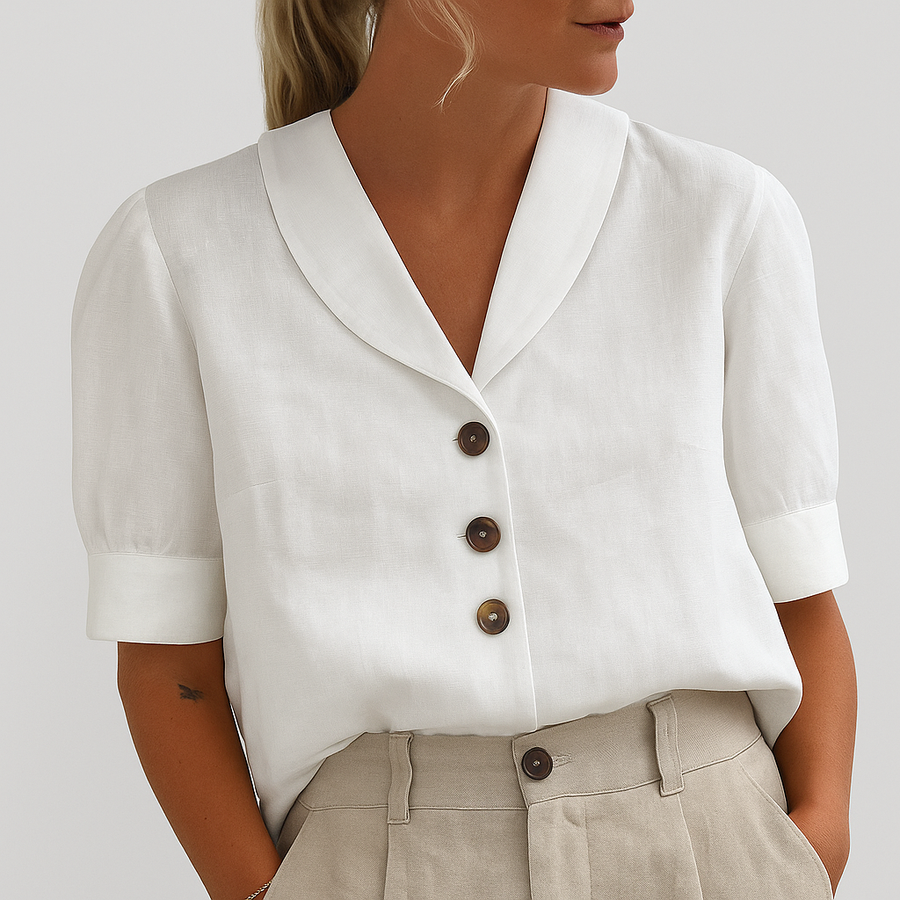 Blusa de mujer con botones