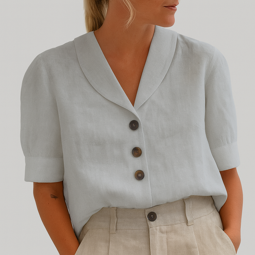 Blusa de mujer con botones