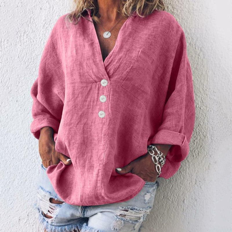 Blusa de mujer con botones