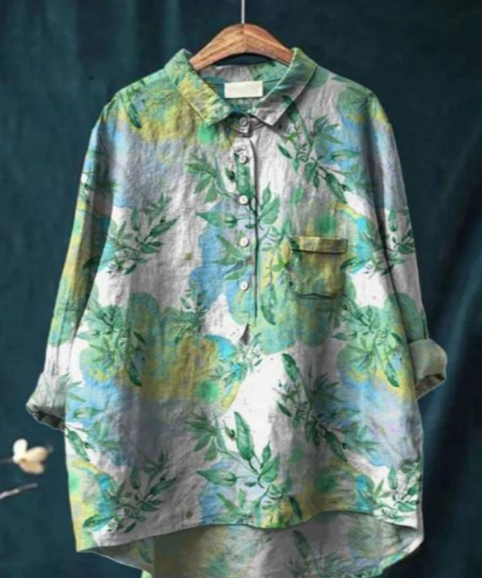 Blusa elegante con estampado floral | Elegancia y comodidad