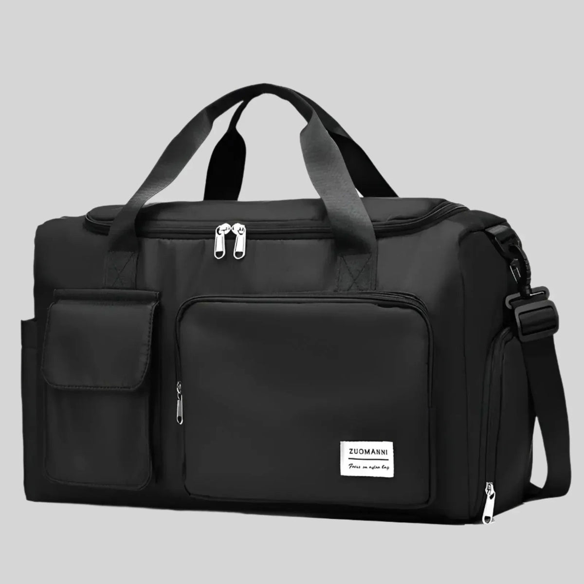 Bolsa de fin de semana impermeable – Bolso espacioso de viaje y gimnasio con compartimento para calzado