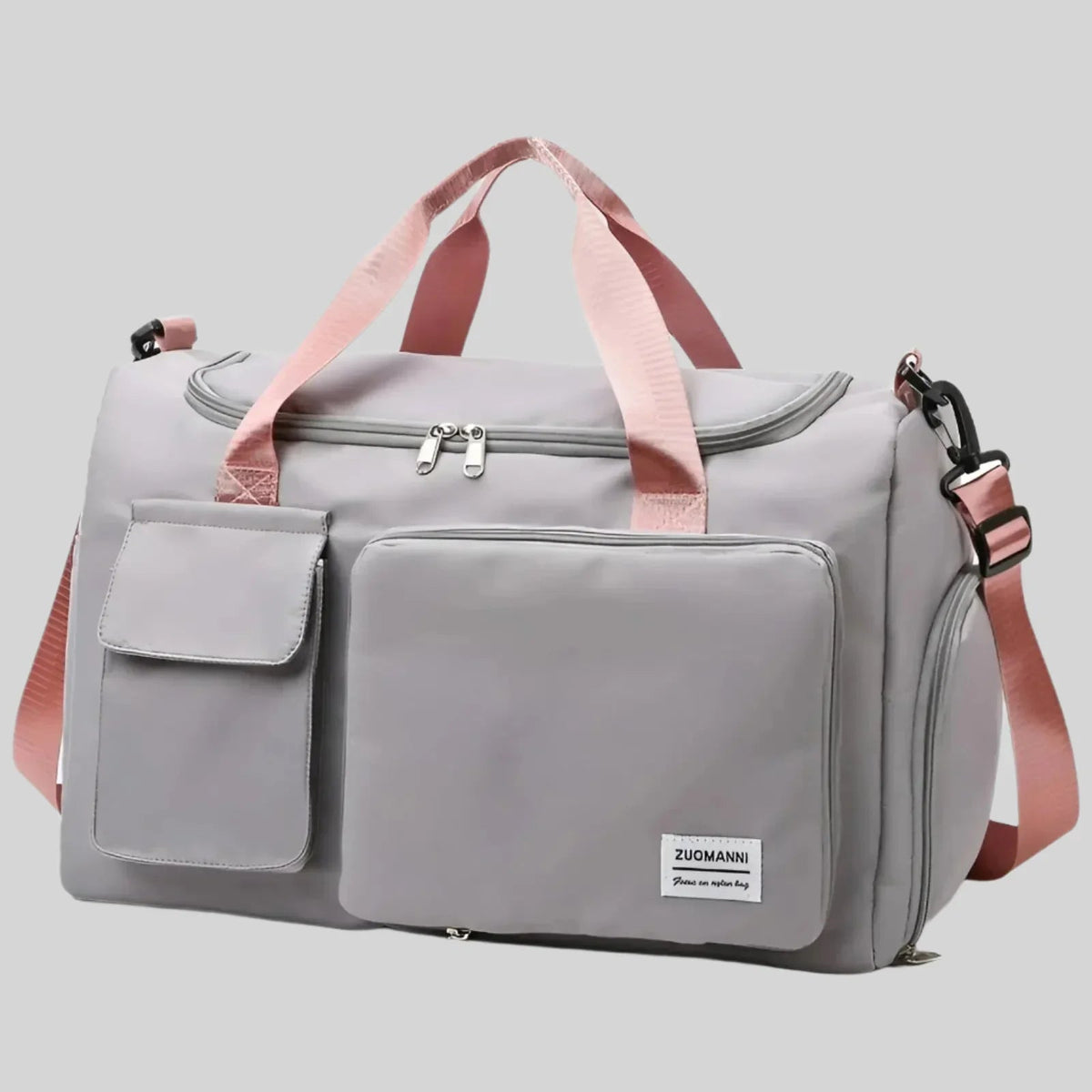 Bolsa de fin de semana impermeable – Bolso espacioso de viaje y gimnasio con compartimento para calzado
