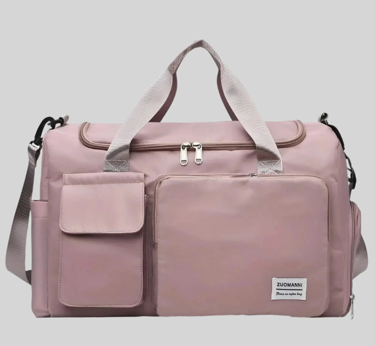 Bolsa de fin de semana impermeable – Bolso espacioso de viaje y gimnasio con compartimento para calzado
