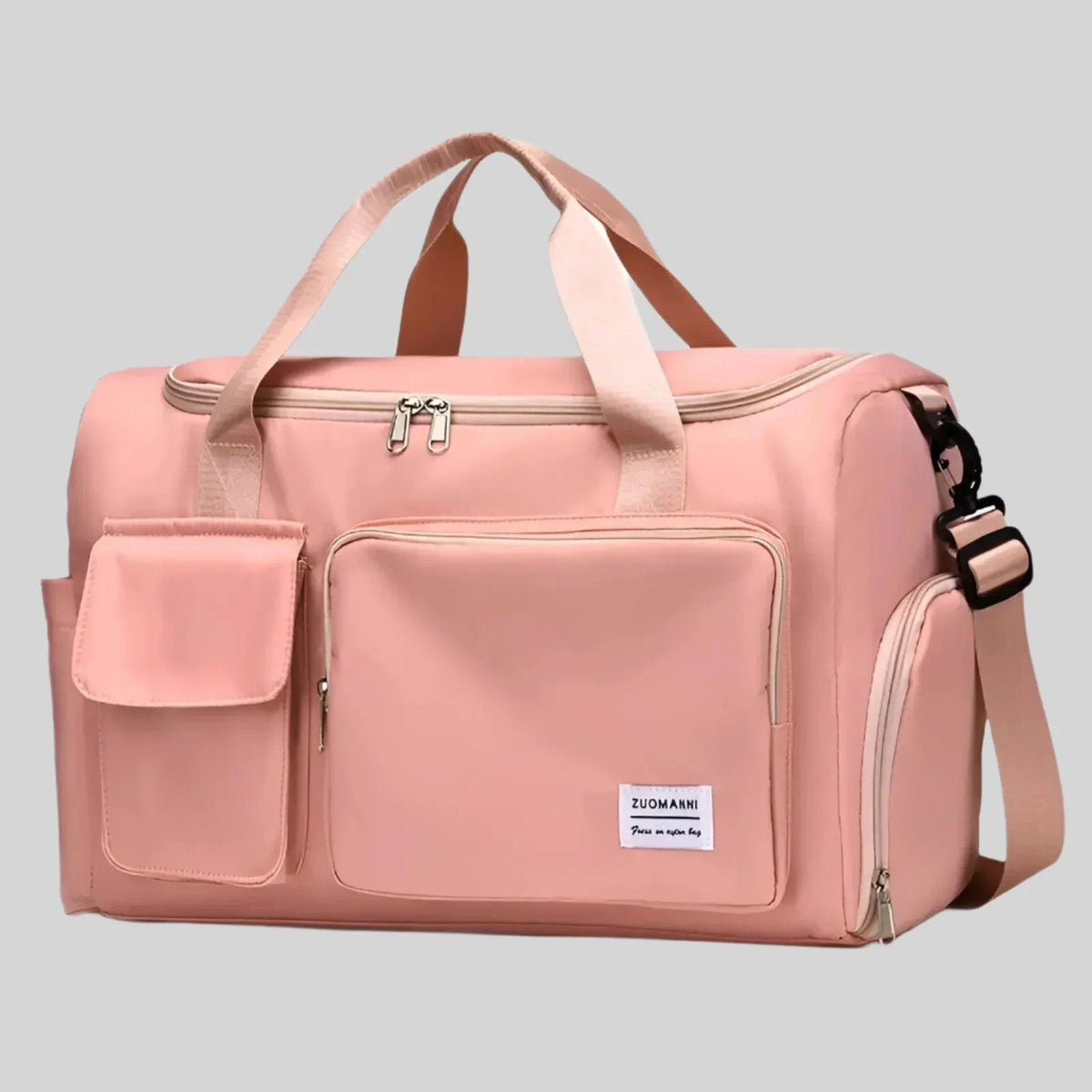 Bolsa de fin de semana impermeable – Bolso espacioso de viaje y gimnasio con compartimento para calzado