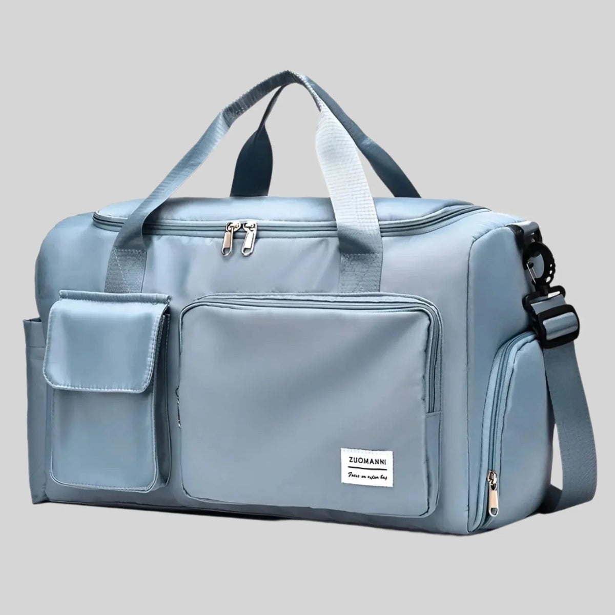 Bolsa de fin de semana impermeable – Bolso espacioso de viaje y gimnasio con compartimento para calzado