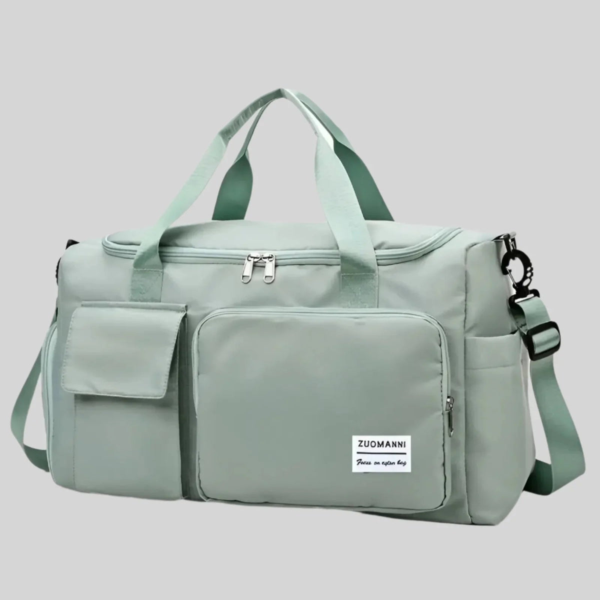 Bolsa de fin de semana impermeable – Bolso espacioso de viaje y gimnasio con compartimento para calzado