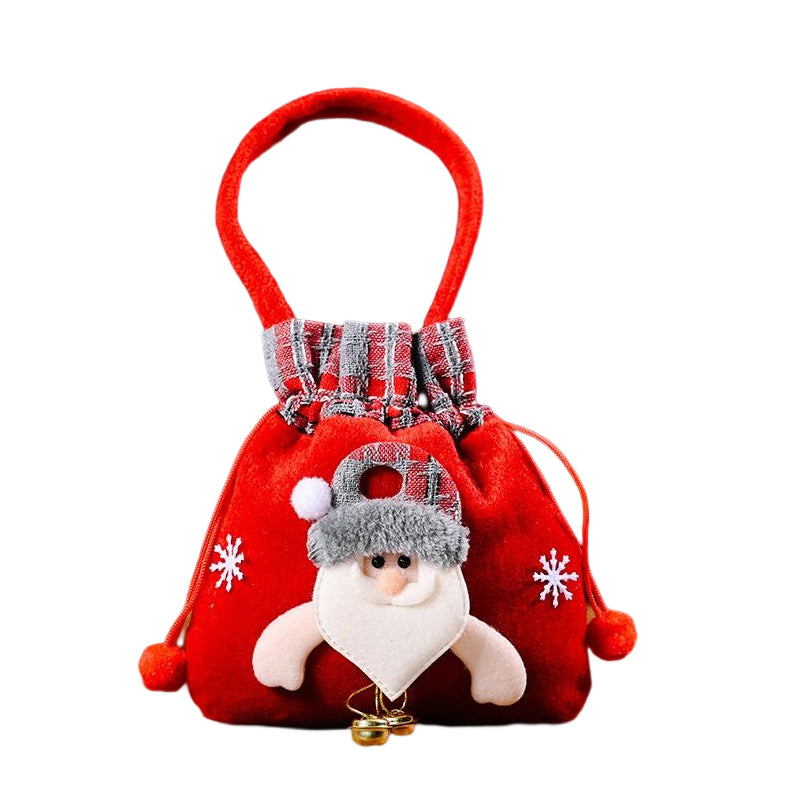Bolsa de regalo de Navidad con muñeco