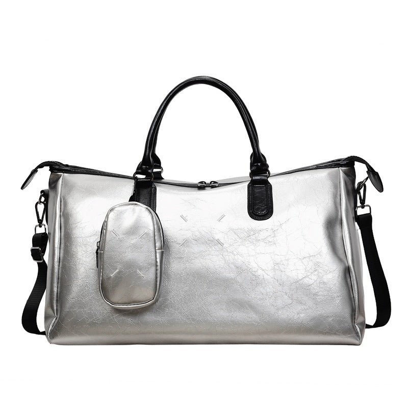 Bolsa de viaje duffle de cuero de lujo para fin de semana