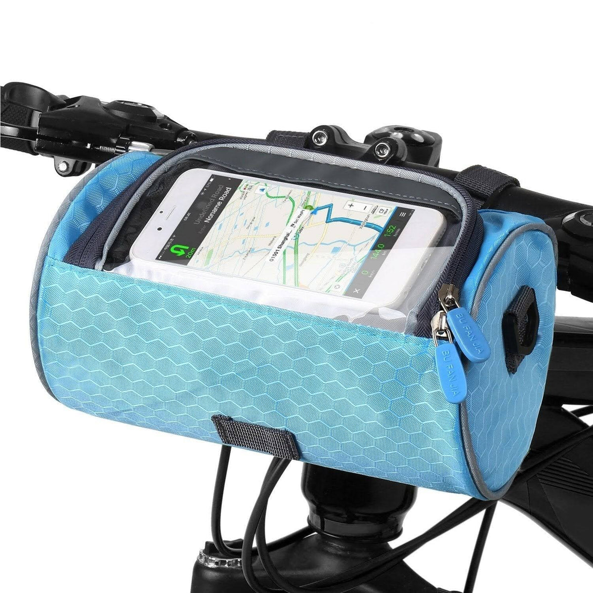 Bolsa impermeable universal para bicicleta con ventana para móvil
