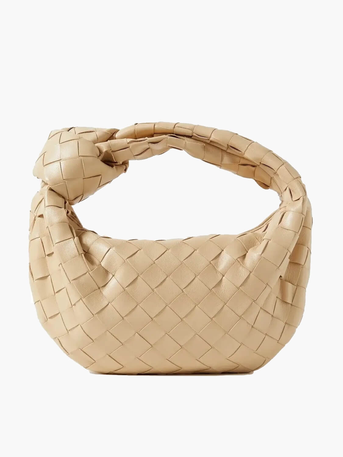 Bolso de hombro ligero de piel vegana trenzada