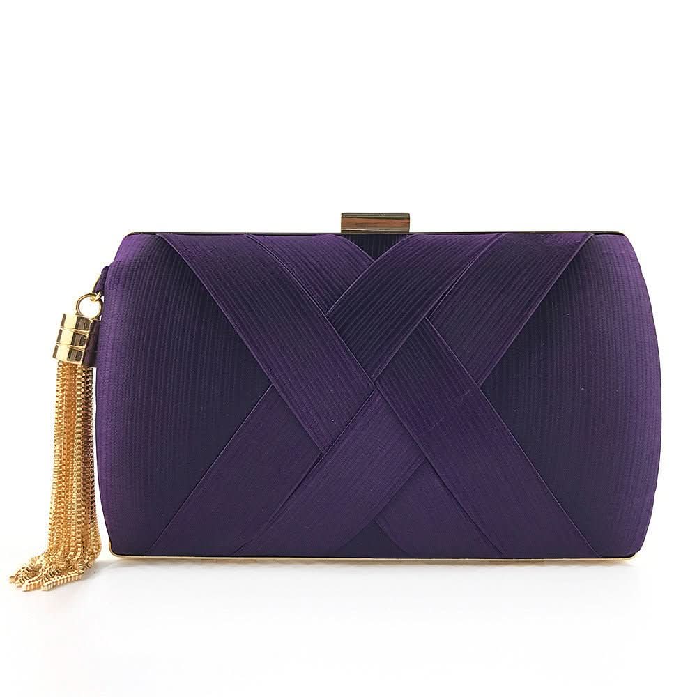Bolso de noche para mujer con borlas y diseño moderno
