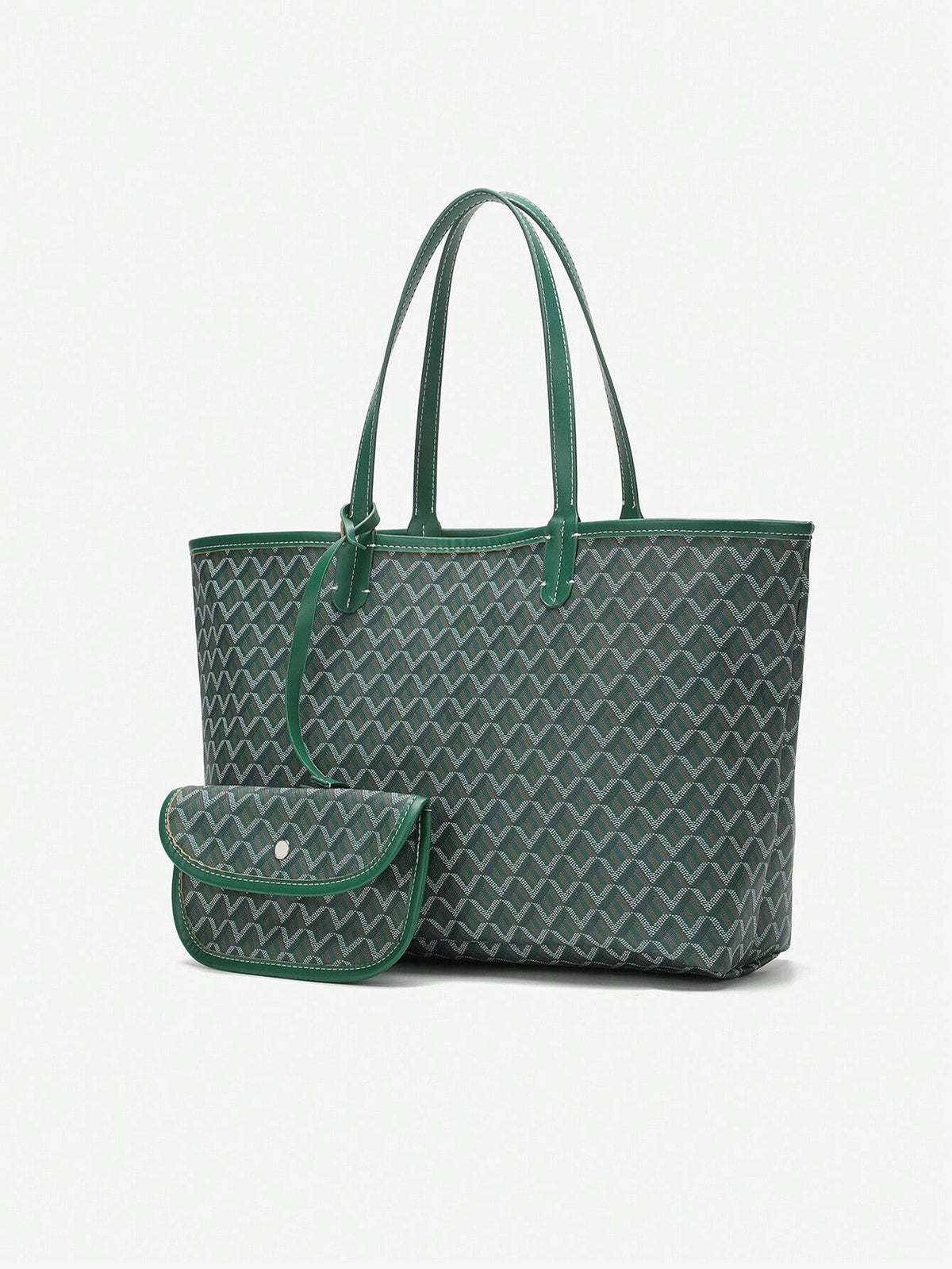 Bolso shopper espacioso con estampado gráfico