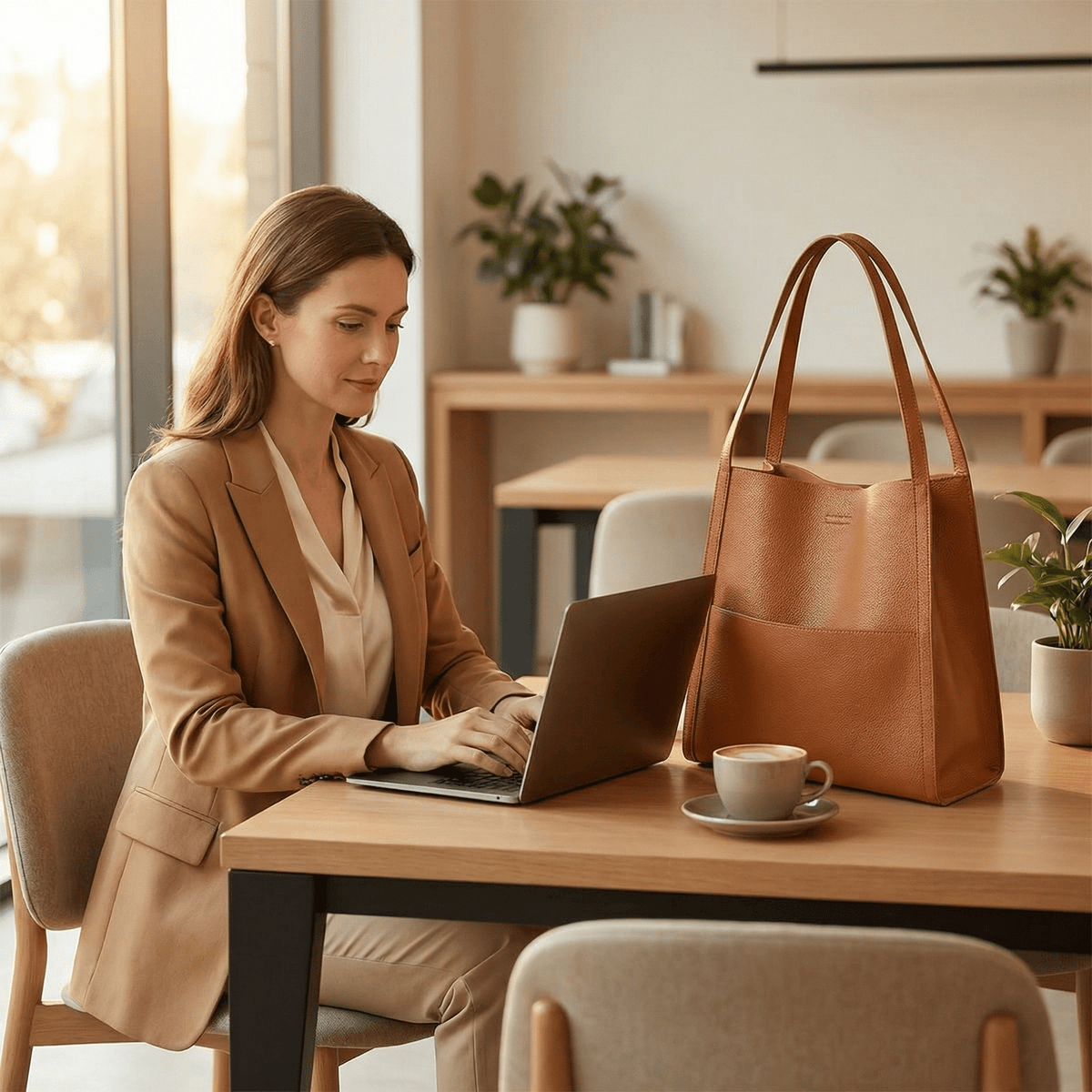 Bolso tote de hombro suave