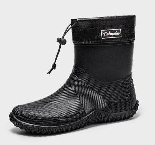Botas de trabajo impermeables de caña baja para hombre