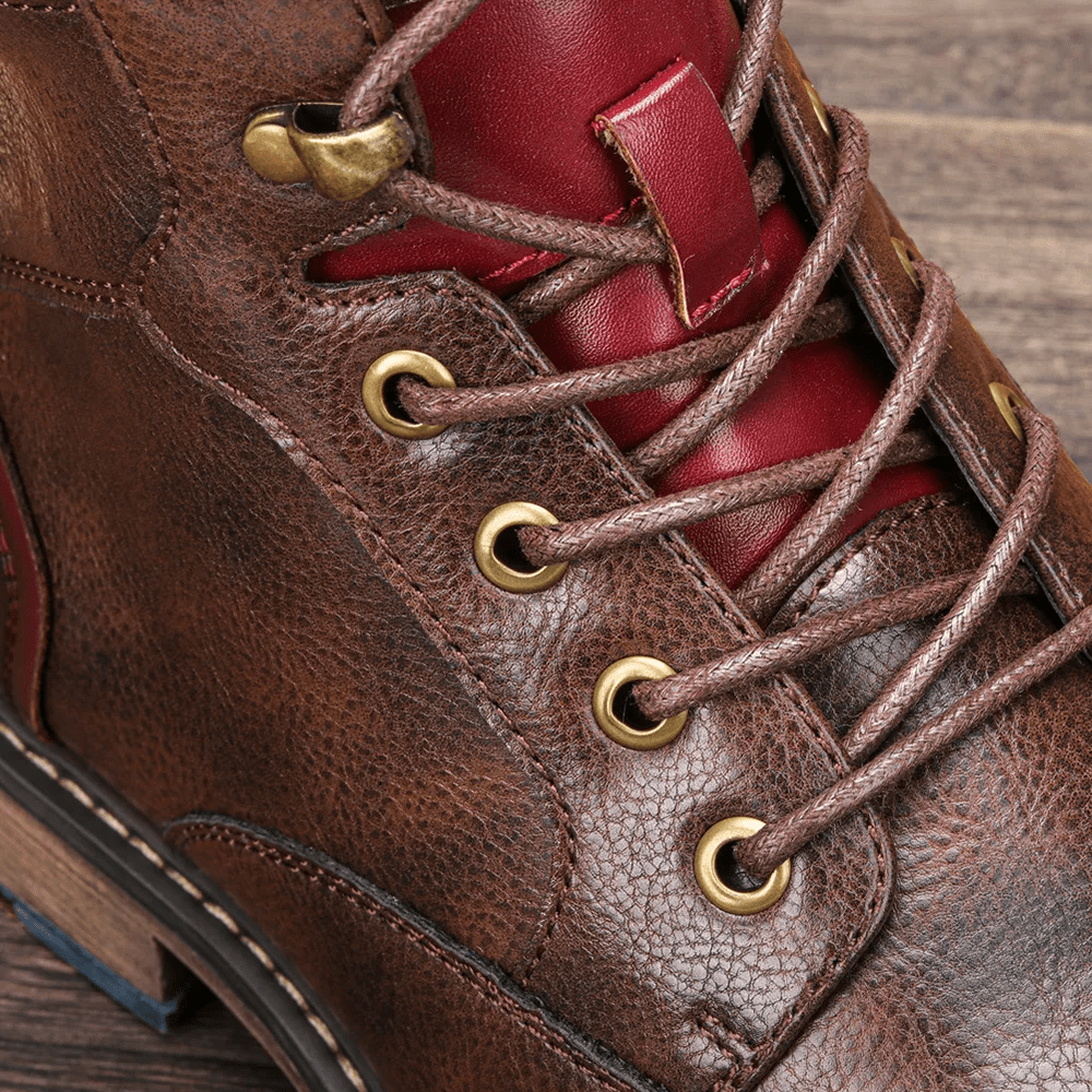 Botines para hombre con cremallera lateral y suela antideslizante