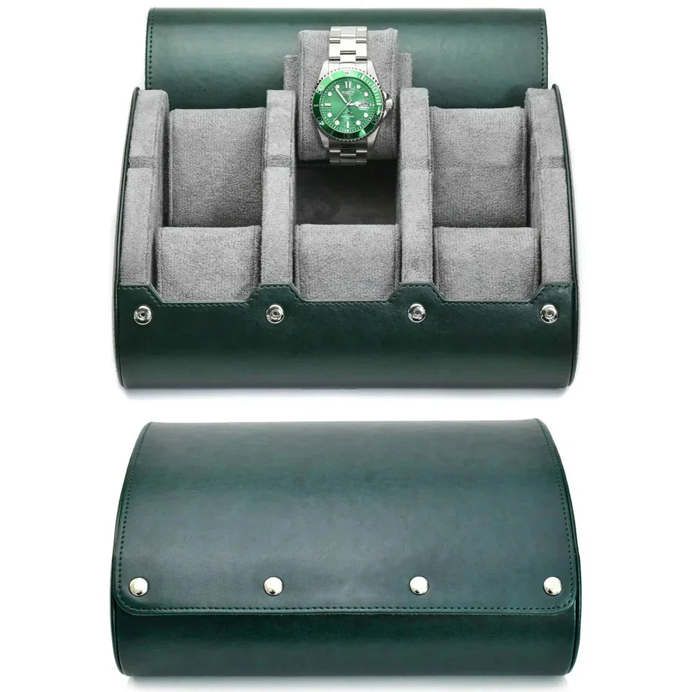 Caja para relojes – Estuche de lujo para relojes de cuero genuino