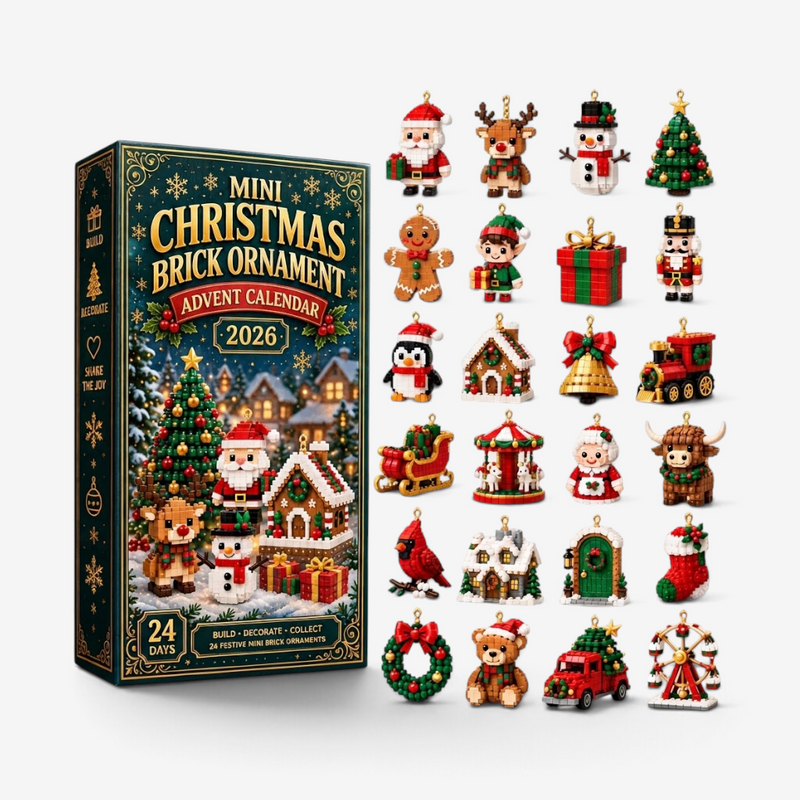 Calendario de Adviento con 24 minifiguras para construir