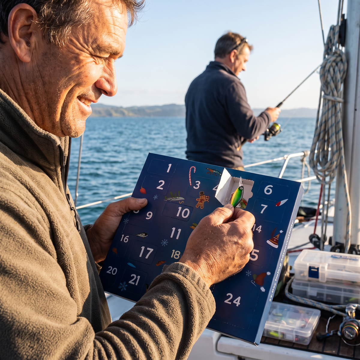 Calendario de Adviento de pesca de 24 días