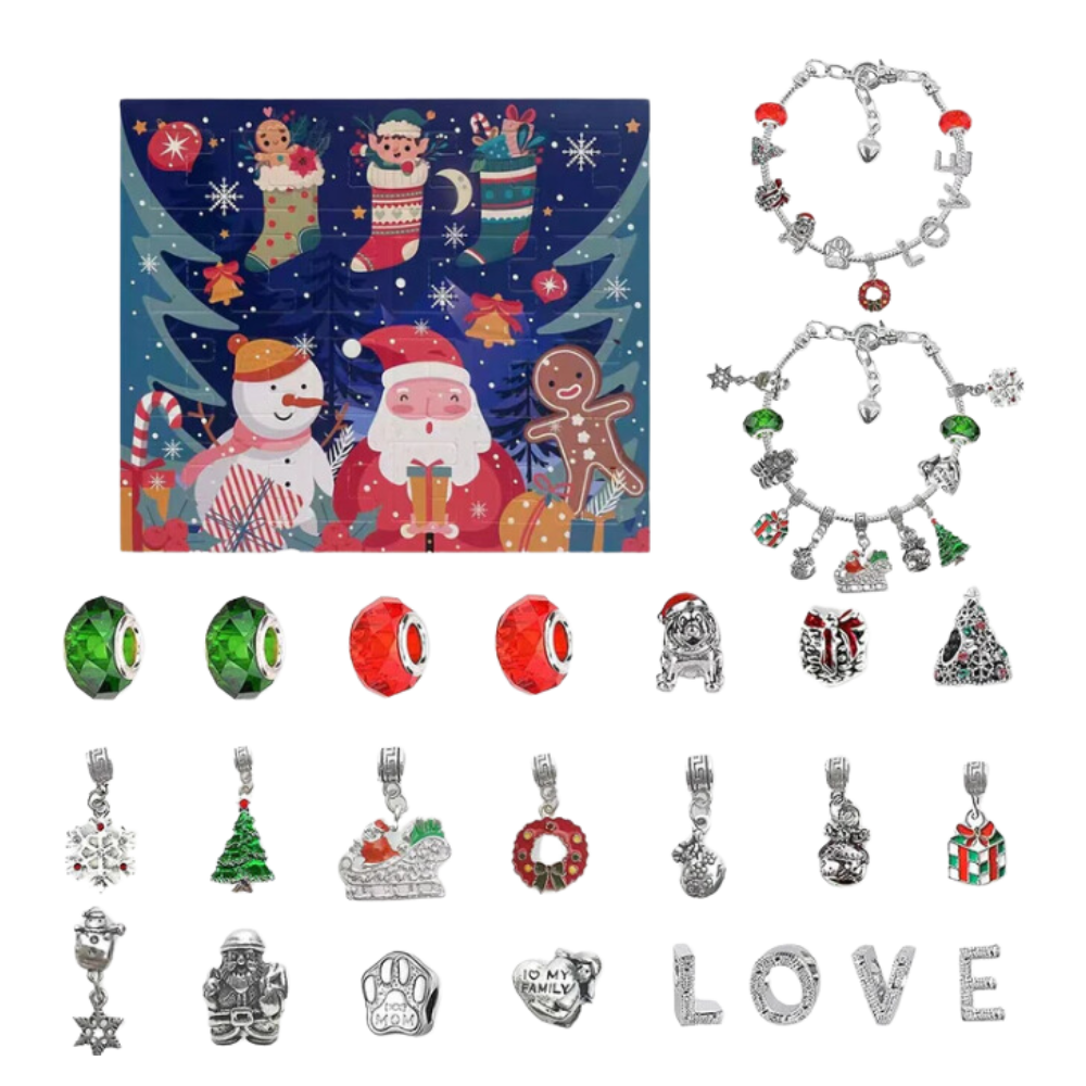 Calendario de Adviento DIY 2026 para niñas – Set de joyas y pulseras